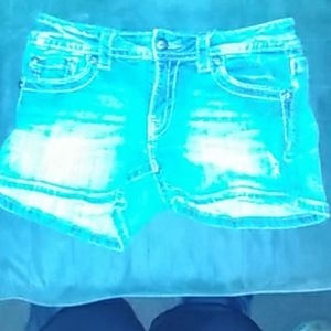 Blue jeans shorts